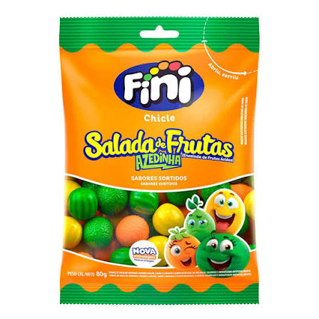 FINI BALA GELATINA SALADA DE FRUTAS AZEDINHA 80G
